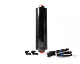 Charcoal Canister - Shop48 Vapor Trapper - 8 in Long - 6 AN Female O-Ring Inlet - 6 AN Female O-Ring Outlet - Fittings / Mounting Bracket Included - Aluminum - Black Anodized - Kit thumbnail 1