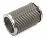 Oil Filter Element - 45 Micron Stainless Screen - System One Long 4 in Canister Filters - Each thumbnail 1