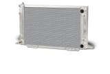 Radiator - Scirocco - 21.5 in W x 12.625 in H - Passenger Side Inlet - Passenger Side Outlet - Aluminum - Natural - Each thumbnail 1