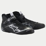 Driving Shoe - Tech-1 Z V3 - Mid-Top - FIA Approved - Leather Outer - Aramid Inner - Black / Silver - Side 11 - Pair thumbnail 1