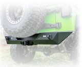 Turn Offroad 2007-2018 Jeep JK Rear Bumper with Hitch and Lights thumbnail 1