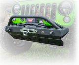 Turn Offroad 2007+ Jeep JK/JL/JT Front Bumper W/Welded Bull Bar & Skid Plate thumbnail 1
