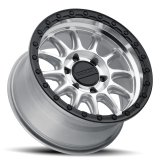 Raceline 960MB Alpha 17x8.5in / 5X150 BP / 35mm Offset / 110.5mm Bore - Machined w/Black Ring thumbnail 4