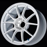Advan RZIII 18x9.5 / +25 Offset / 5x114.3 BC / 73mm Bore / Racing White Metallic & Diamond Cut thumbnail 1