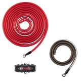 DS18 0-GA Amplifier Install Kit- Red thumbnail 1