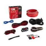 DS18 0-GA Amplifier Install Kit- Red thumbnail 3