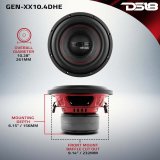 DS18 10in 500 Watts RMS 4 ohm DVC Double Stacked Magnet High Excursion Subwoofers thumbnail 4