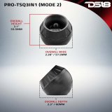 DS18 3in Surface Flush Angle High Comp Neodymium Super Bullet Twtr 100 Watts RMS 1in Almnm Vc 4 ohm thumbnail 9