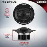 DS18 4in 200 Watts RMS 4 ohm Neodymium Mid-Range Tuned Closed-End Chamber Loudspeakers thumbnail 4