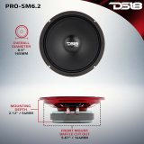 DS18 6.5in 200 Watts RMS 2 ohm Mid-Range Loudspeaker Shallow thumbnail 3