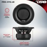 DS18 6.5in 225 Watts RMS 4 ohm Mid-Range Loudspeaker w/ Water Resistant Cone thumbnail 3