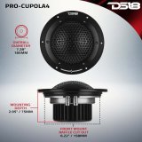 DS18 7in 400 Watts RMS 4 ohm Neodymium Mid-Range Tuned Closed-End Chamber Loudspeakers thumbnail 6