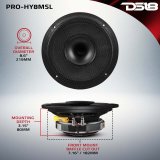 DS18 8in 200 Watts RMS 8 ohm Mid-Range Loudspeaker Shallow Grill Included thumbnail 7