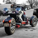 DS18 8in Marine And Powersports Universal Flat Mount Speaker Pod RGB LED Lights- Black thumbnail 1