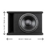 DS18 Single 12in Loaded 750 Watts RMS ZR12.2D Ported Enclosure w/ Subwoofer thumbnail 2