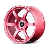 Gram Lights 57CR 18x8.5 +37 5x114.3 Sakura Pink Wheel (w/ Center Cap & No. 21 BK Air Valve) thumbnail 1