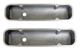 Summit Racing™ Diecast Logo Aluminum Valve Covers SUM-440416 Covers, Stock Height, Cast Aluminum, Pontiac Logo, Polished, Pontiac, V8, Pair thumbnail 2