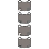DFC 03-06 Mitsubishi Lancer Rear Active Performance Pads and Hardware Kit thumbnail 3