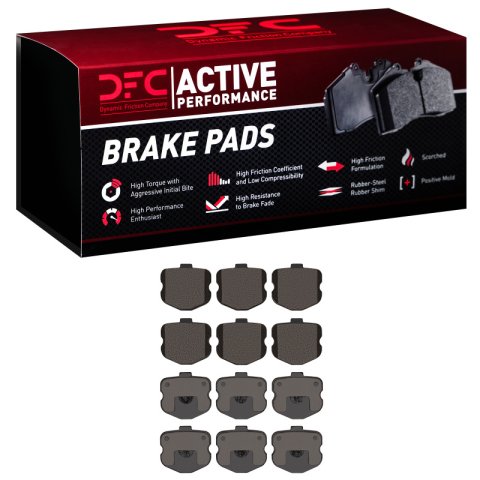 DFC 06-13 Chevrolet Corvette Front Active Performance Pads - Low Metallic