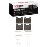 DFC 67-91 Mercedes-Benz 350SDL Rear 5000 Advanced Low Metallic Brake Pads and Hardware Kit thumbnail 1
