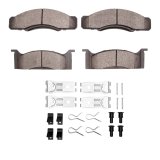 DFC 68-72 Ford LTD Front 5000 Advanced Semi Metallic Brake Pads and Hardware Kit thumbnail 1