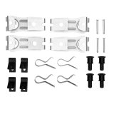 DFC 68-72 Ford LTD Front 5000 Advanced Semi Metallic Brake Pads and Hardware Kit thumbnail 2