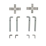 DFC 87-89 Alfa Romeo MILANO Rear 5000 Advanced Low Metallic Brake Pads and Hardware Kit thumbnail 2