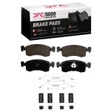 DFC 83-87 Chrysler Executive Limousine Front 5000 Advanced Semi Metallic Brake Pads and Hardware Kit thumbnail 1