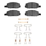 DFC 76-82 Honda Accord Sedan Front 5000 Advanced Semi Metallic Brake Pads and Hardware Kit thumbnail 1