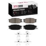 DFC 79-83 Nissan 280ZX Front 5000 Advanced Semi Metallic Brake Pads and Hardware Kit thumbnail 1