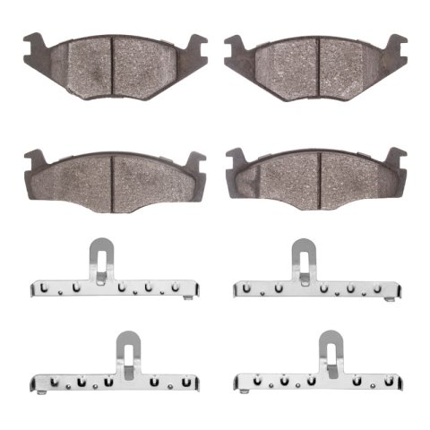 DFC 84-92 Volkswagen Jetta Sedan/Golf Front 5000 Advanced Semi Metallic Brake Pads and Hardware Kit