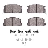 DFC 84-87 Toyota Corolla (US/Canada) Front 5000 Advanced Semi Metallic Brake Pads and Hardware Kit thumbnail 1