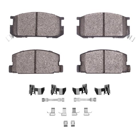 DFC 84-87 Toyota Corolla (US/Canada) Front 5000 Advanced Semi Metallic Brake Pads and Hardware Kit