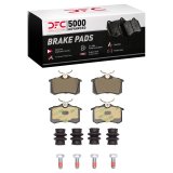 DFC 97-08 Volkswagen ALLROAD Rear 5000 Advanced Ceramic Brake Pads and Hardware Kit thumbnail 1