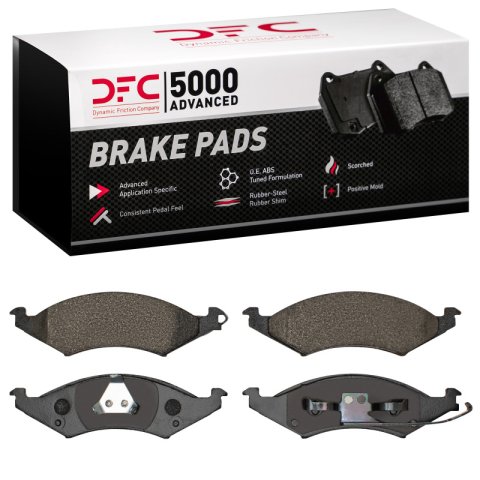 DFC 86-93 Ford Taurus (Excl SHO) Front 5000 Advanced Semi Metallic Brake Pads
