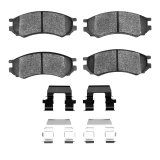 DFC 91-96 Saturn SC1 Front 5000 Advanced Semi Metallic Brake Pads and Hardware Kit thumbnail 4