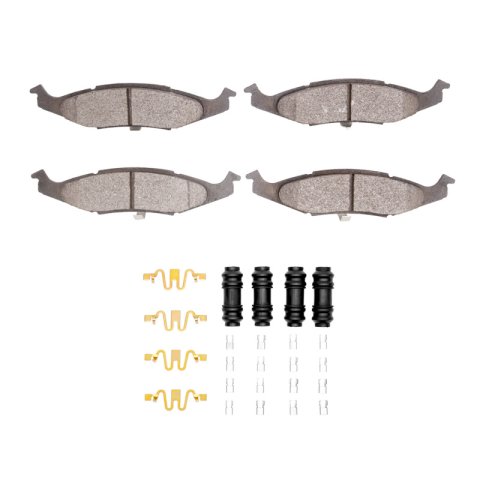 DFC 95-96 Dodge Neon (USA/Canada) Front 5000 Advanced Semi Metallic Brake Pads and Hardware Kit