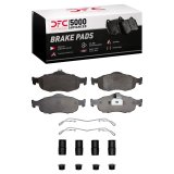 DFC 95-04 Ford Contour Front 5000 Advanced Low Metallic Brake Pads and Hardware Kit thumbnail 1