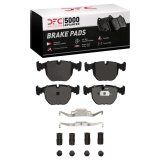 DFC 00-03 BMW 540I Front 5000 Advanced Low Metallic Brake Pads and Hardware Kit thumbnail 1