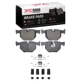 DFC 04-10 BMW 535xi Rear 5000 Advanced Low Metallic Brake Pads and Hardware Kit thumbnail 1