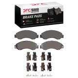 DFC 94-10 UD UD 1200 Front 5000 Advanced Semi Metallic Brake Pads and Hardware Kit thumbnail 1
