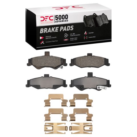 DFC 98-02 Chevrolet Camaro Rear 5000 Advanced Semi Metallic Brake Pads and Hardware Kit