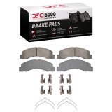 DFC 99-05 Ford F-250 2WD (Super Duty) Front 5000 Advanced Semi Metallic Brake Pads and Hardware Kit thumbnail 1