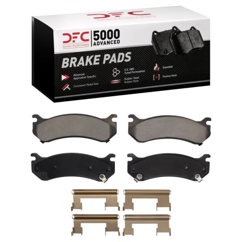 DFC 99-13 Cadillac Escalade EXT Rear/Front 5000 Advanced Ceramic Brake Pads and Hardware Kit