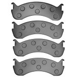 DFC 98-25 Beaver Motorcoach Monterey Rear/Front 5000 Adv Semi Metallic Brake Pads & Hardware Kit thumbnail 4