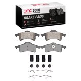 DFC 99-04 Jeep Grand Cherokee Rear 5000 Advanced Semi Metallic Brake Pads and Hardware Kit thumbnail 1