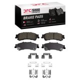 DFC 99-11 Cadillac DeVille Rear 5000 Advanced Ceramic Brake Pads and Hardware Kit thumbnail 1