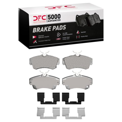 DFC 01-10 Chrysler PT Cruiser Front 5000 Advanced Semi Metallic Brake Pads and Hardware Kit