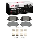 DFC 01-07 Toyota Highlander Front 5000 Advanced Ceramic Brake Pads and Hardware Kit thumbnail 1