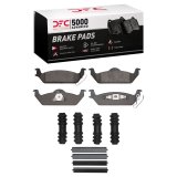 DFC 03-04 Dodge Dakota 4WD Rear 5000 Advanced Semi Metallic Brake Pads and Hardware Kit thumbnail 1